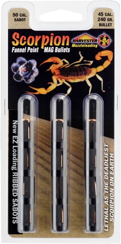 HARVESTER SCORPION 50 CAL 240GR .451 FUNNEL POINT 12PK - View 2