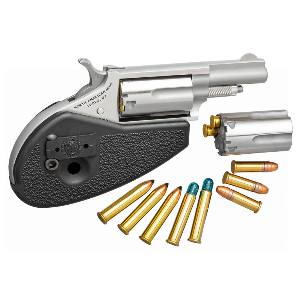 NAA Mini-Revolver 22 Mag 22 LR Stainless Holster Grip - View 2