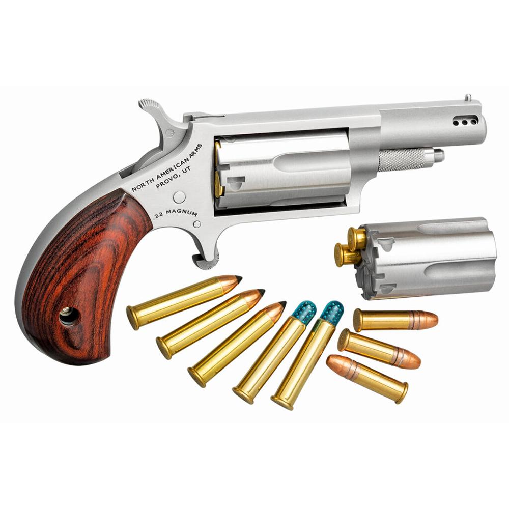 NAA 22MCP .22 LR/.22 WMR 1.63 in Stainless 5 Shot Revolver - View 2