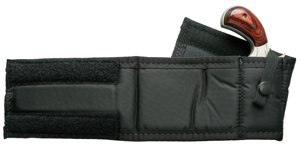 NAA Mini Revolver Ankle Holster Smooth Black Nylon - View 2