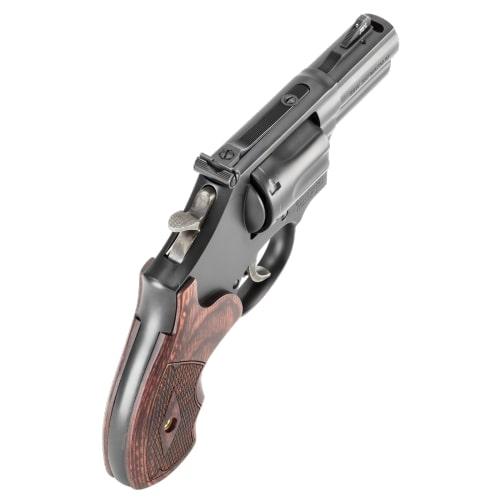 Smith & Wesson 13323 Model 19 Performance Center Carry Comp 357 Mag 38 S&W Spl +P Blued Carbon Steel 2.50" PowerPort Barrel 6rd Cylinder K-Frame Tritium Front Night Sight Custom Wood Grip - View 2