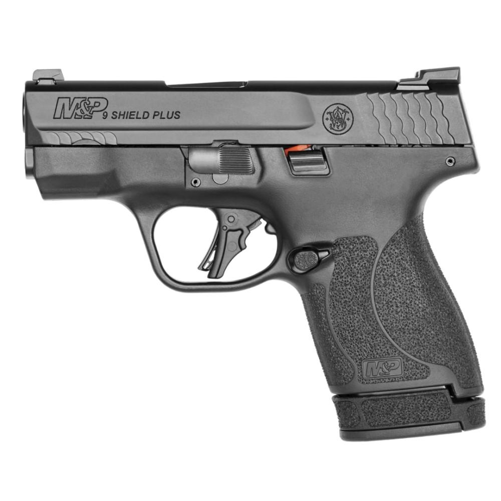 Smith & Wesson M&P Shield Plus 9mm Luger 3.1 in Black 10+1 13+1 Striker Fir - View 2