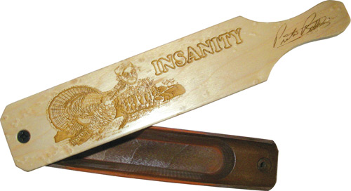 Pittman P412 Insanity Box Turkey Call, Hand-Tuned, Birdseye Maple/Walnut - View 2