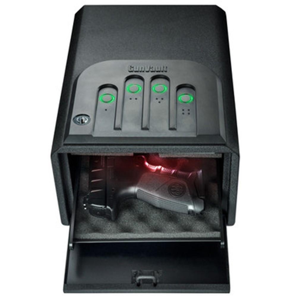 GunVault MiniVault GV1050-19 Safe, 16-Gauge Steel, Black Finish - View 2