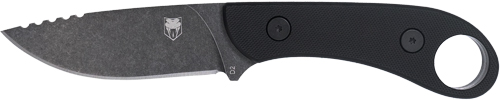 CobraTec MBLKFSXGEN3 OTF Knife, 3" D2 Steel Drop Point, Black - View 2