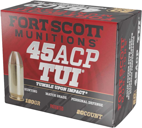 Fort Scott Munitions 450180SCV Tumble Upon Impact (TUI) 45ACP 180gr... - View 2