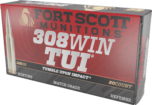 Fort Scott 308168SCV 308 Win 168gr Solid Copper TUI Ammo 20 Rounds - View 2