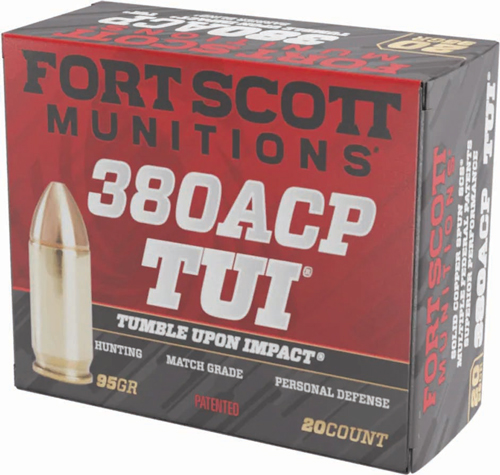 Fort Scott 380095SCV TUI 380ACP 95gr Solid Copper 20 Rounds - View 2