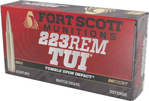 Fort Scott 223055SCV TUI 223 Rem 55gr Solid Copper Ammo 20 Rounds - View 2
