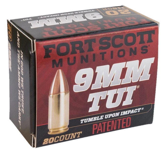 Fort Scott Munitions 9MM080SCV 9mm 80gr TUI Solid Copper Ammo 20 Rounds - View 2