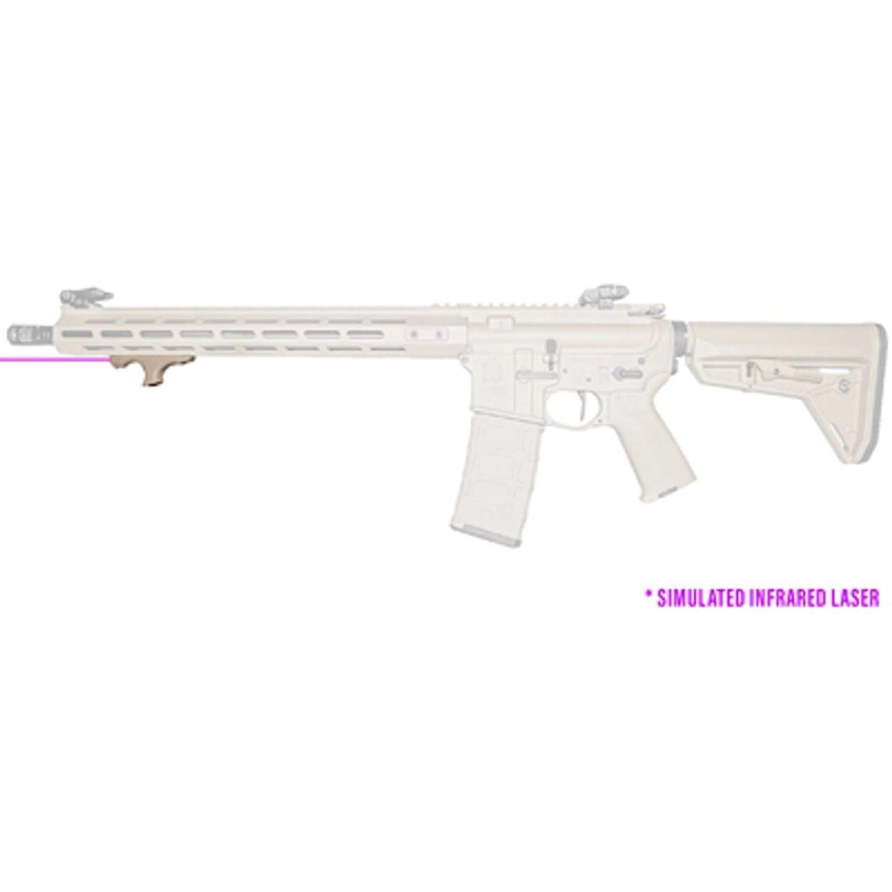 Viridian 912-0062 HS1 AR Hand Stop Infrared Laser, Picatinny, FDE - View 2