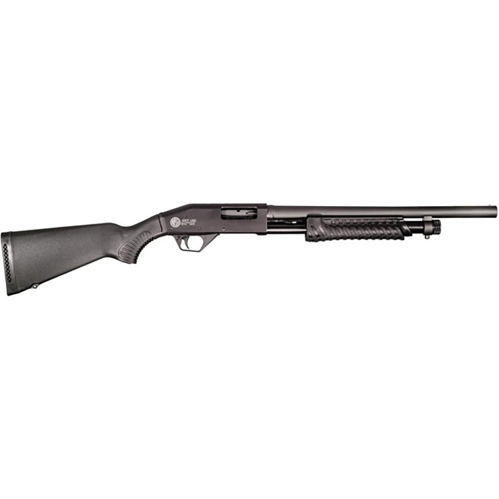 Rossi ST1218BK 12 Gauge Pump Shotgun, 18.5" Barrel, Matte Black - View 2