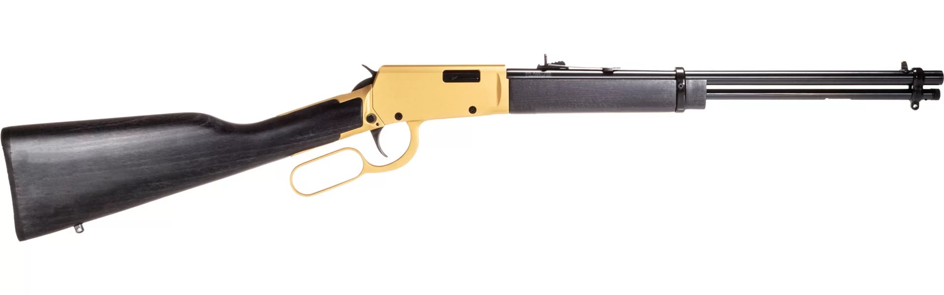 Rossi RL22181WDGLD2 Rio Bravo 22 LR Lever-Action Rifle 18" Barrel Gold Finish Dark Hardwood Stock - View 2