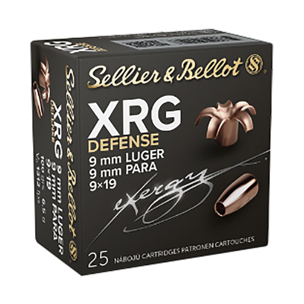 SELLIER & BELLOT XRG 9mm 100 Gr Jacketed Hollow Point 25rd Ammo SB9XA - View 2