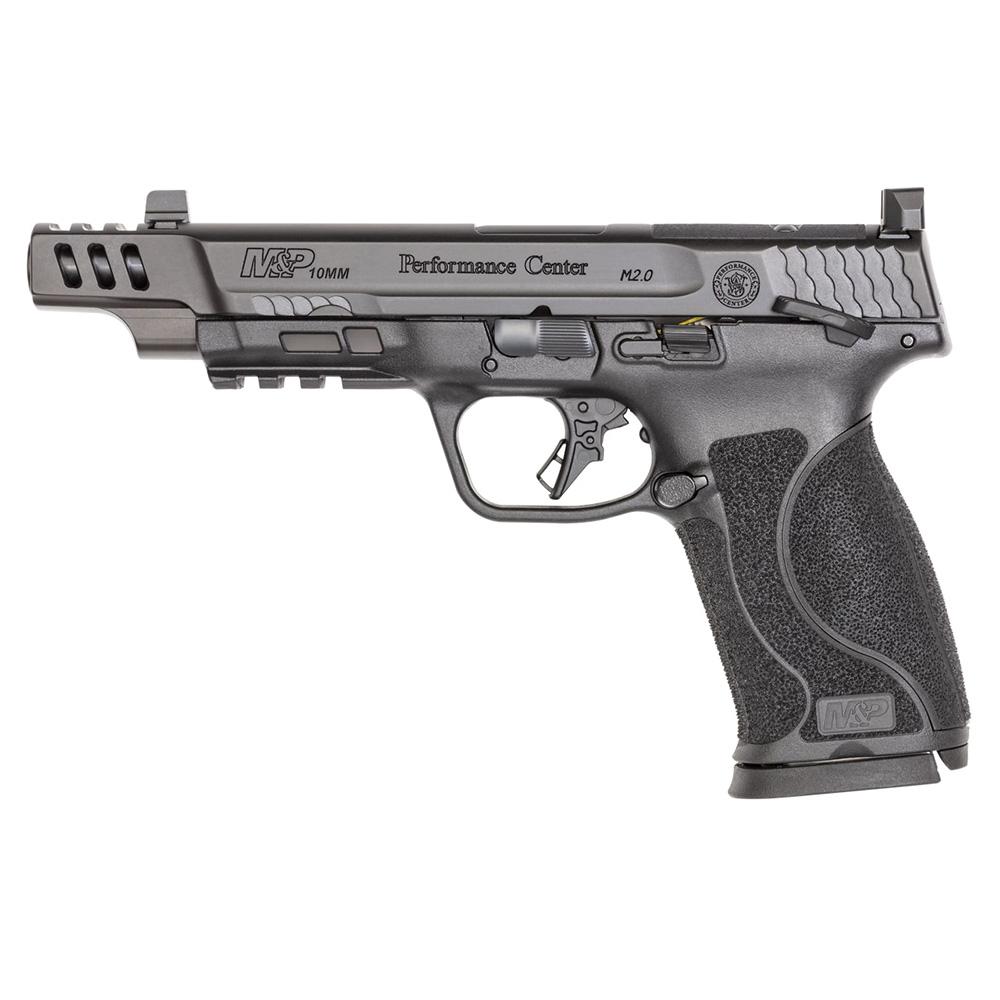 Smith & Wesson M&P M2.0 Optic Ready 10mm Auto Handgun - 5.60" Barrel, 15+1 Capacity, Black Polymer Frame, Picatinny Acc. Rail, Ported Armornite Slide, Manual Safety - View 2