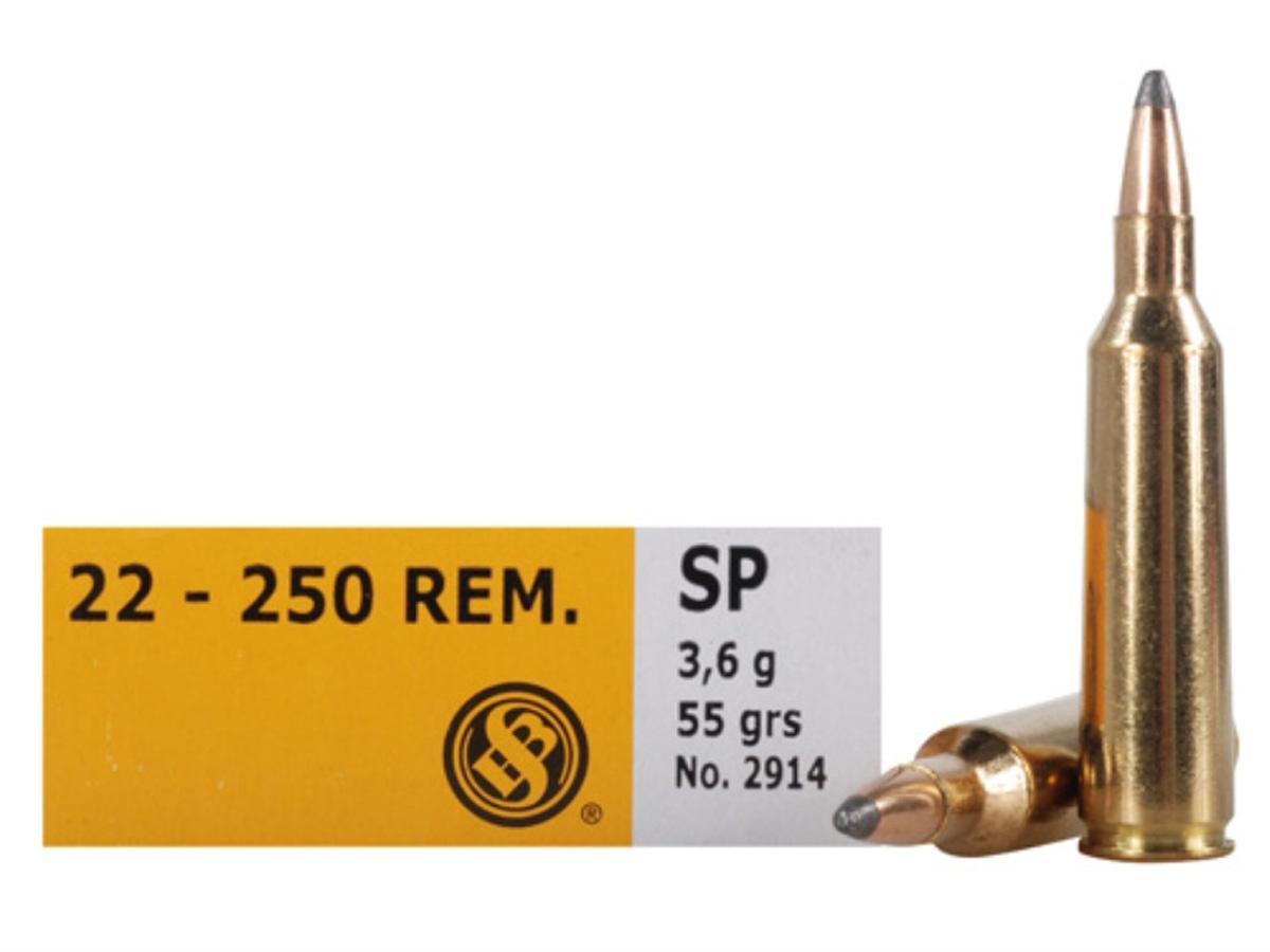 Sellier & Bellot SB22250B Rifle 22-250Rem 55gr Soft Point 20 Per Box/25... - View 2