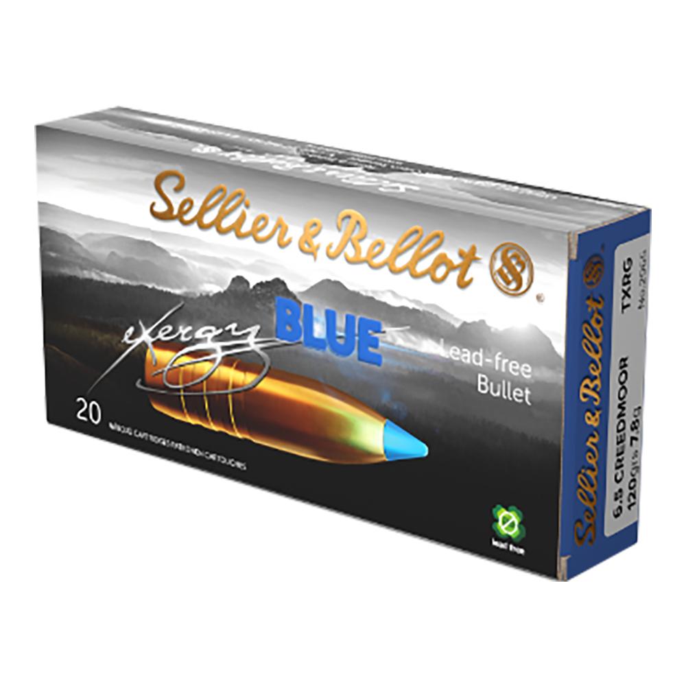 Sellier & Bellot SB65XA 6.5 Creedmoor 120gr eXergy Blue Ammo 20 Rounds - View 2