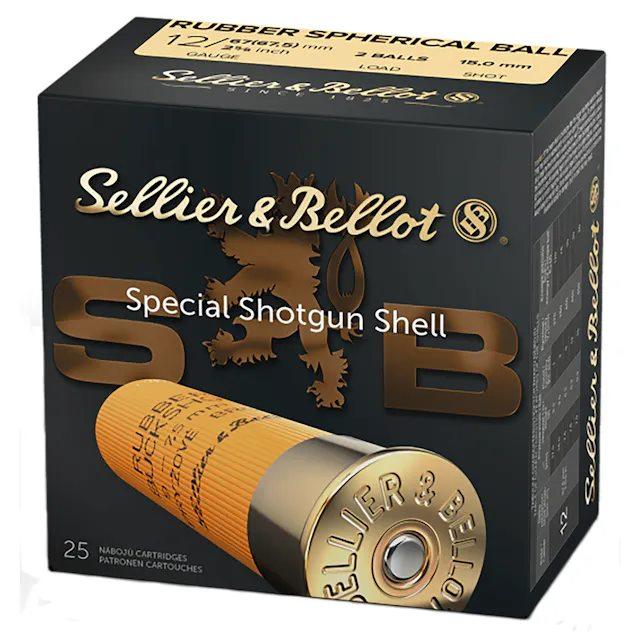 Sellier & Bellot SB12RBB 12 Gauge 2.75" Rubber Ball Ammo 25 Rounds - View 2