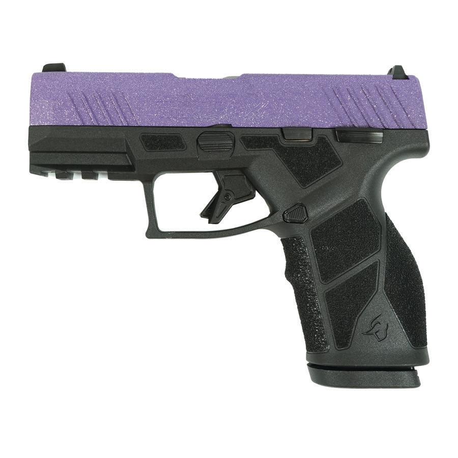 Taurus GX2 Purple Sparkle Handgun 9mm Luger 13rd Magazines (2) 3.38 Barrel Black Frame/Custom Slide - View 2