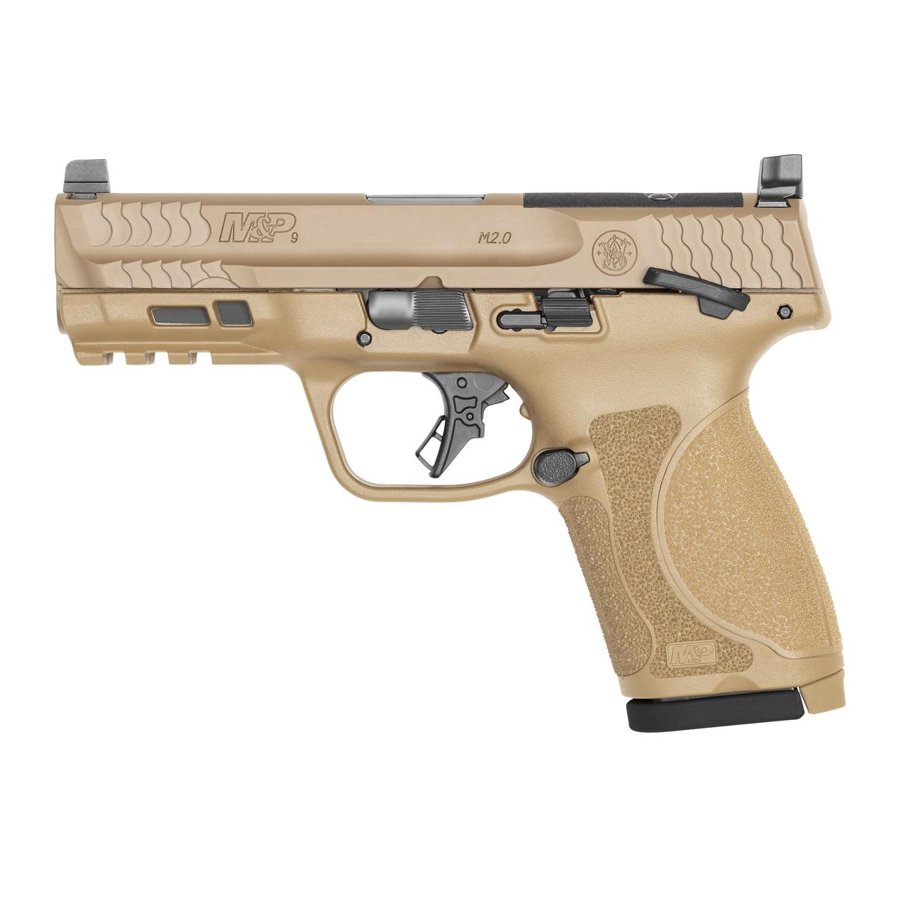 Smith & Wesson M&P M2.0 9mm 4in FDE Compact 10rd Internal Hammer Fired - View 2