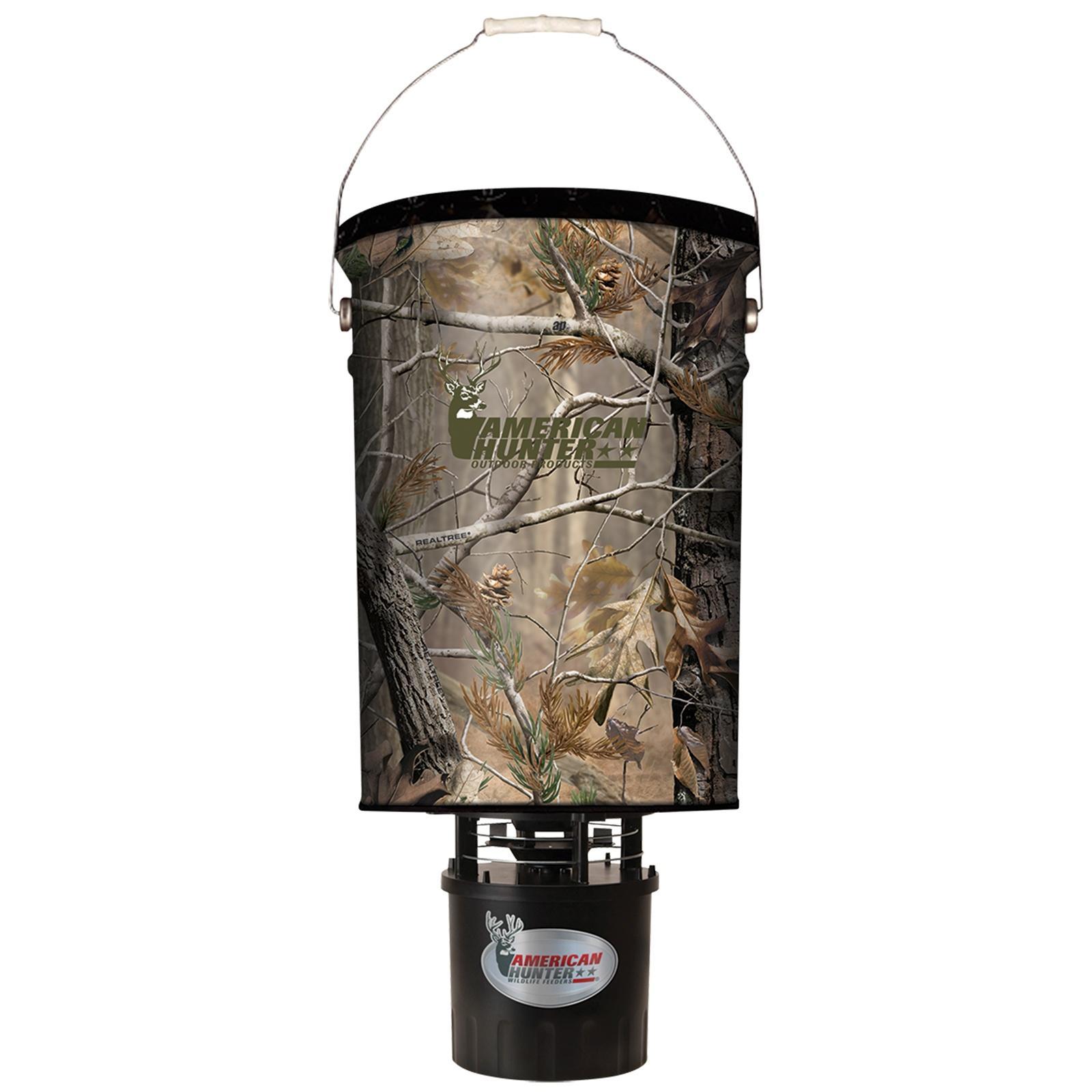 American Hunter R50PROAP 50lb Metal Hopper Feeder RT-AP Camo - View 2