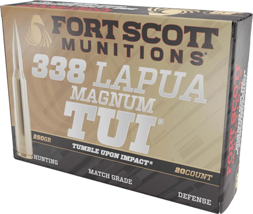 Fort Scott Munitions 338 Lapua Magnum Ammo 250gr Solid Brass Spun SBS - View 2