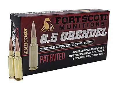 Fort Scott 65GR123SCV2 6.5 Grendel 123gr Solid Copper TUI Ammo 20 Rounds - View 2
