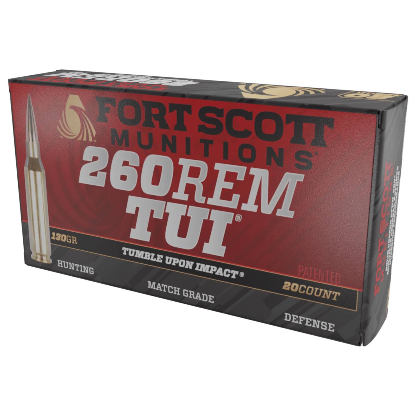 Fort Scott Munitions 260130SCV2 .260 Rem 130gr Solid Copper Ammo 20 Rounds - View 2