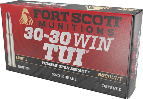 Fort Scott Munitions 3030130SCV TUI 30-30 Win 130gr Solid Copper Ammo 20rd - View 2