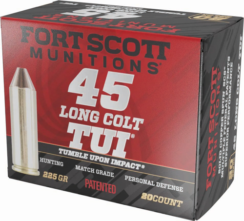 FORT SCOTT MUNITIONS .45 Long Colt 225 Grain 20rd Handgun Ammo 45LC-225-SCV - View 2