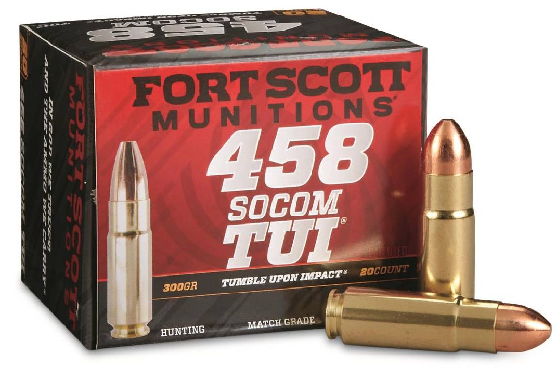 Fort Scott 458-300-SCV2 Rifle Ammo 458 SOCOM 300gr TUI 20rd Copper - View 2