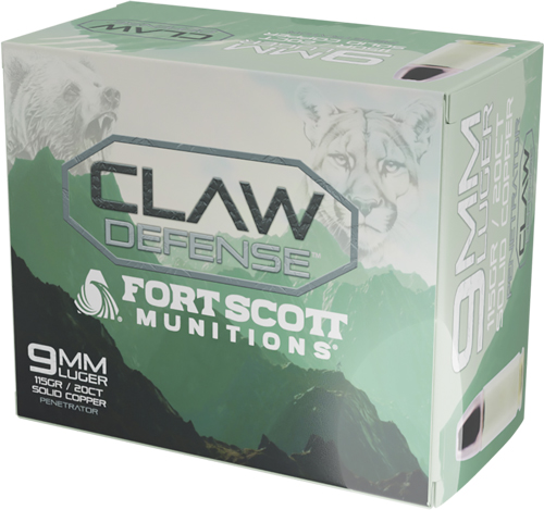 Fort Scott 9MM-115-SCVFNCD 115GR Claw Defense FN 20RD Ammo - View 2