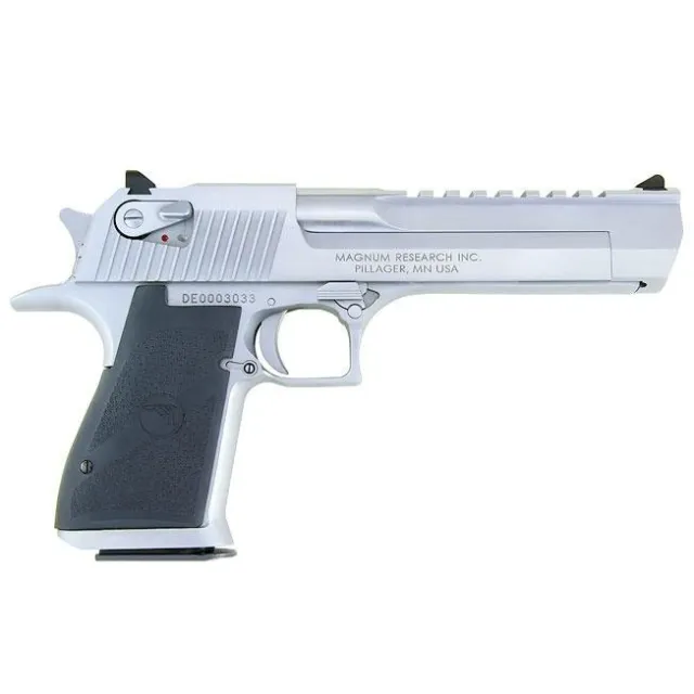 Magnum Research DE50BC Desert Eagle Mark XIX .50 AE Caliber 6" Barrel Brushed Chrome Finish - View 2