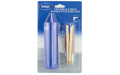 Gunmaster Compact Universal Pistol Cleaning Kit .22-.45 cal Aluminum Handle 8 pc. - View 3
