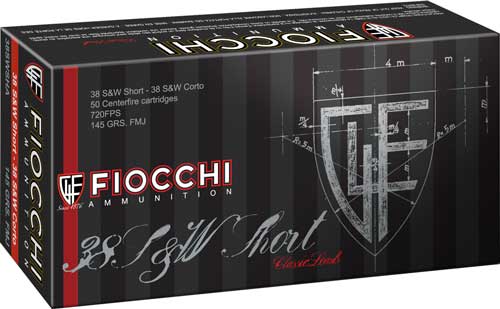 Fiocchi 38SWSHA Heritage 38 S&W Short 145gr FMJ 50 Rounds Box - View 2