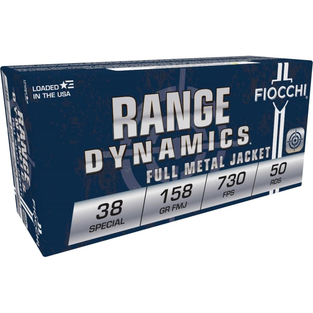 Fiocchi Range Dynamics .38 Special 158Gr FMJ 50rd Box Ammo (38G) - View 2