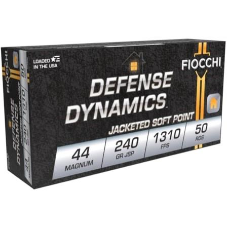 Fiocchi 44A500 Defense Dynamics 44MAG 240GR JSP Ammo - View 2
