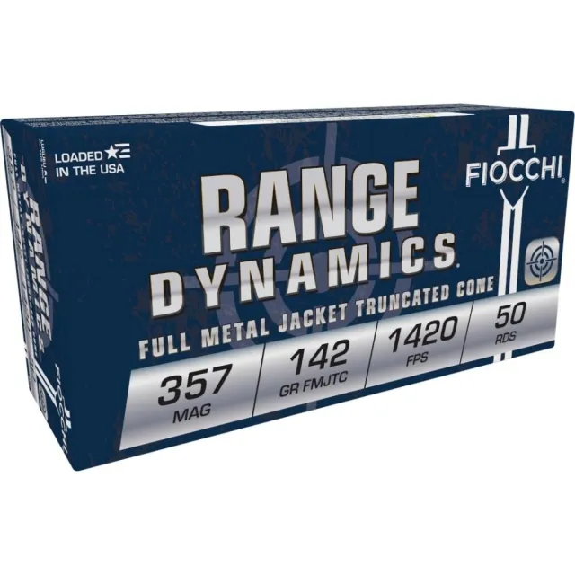 Fiocchi 357F Range Dynamics 357Mag 142gr FMJ Truncated Cone 50/Box - View 2