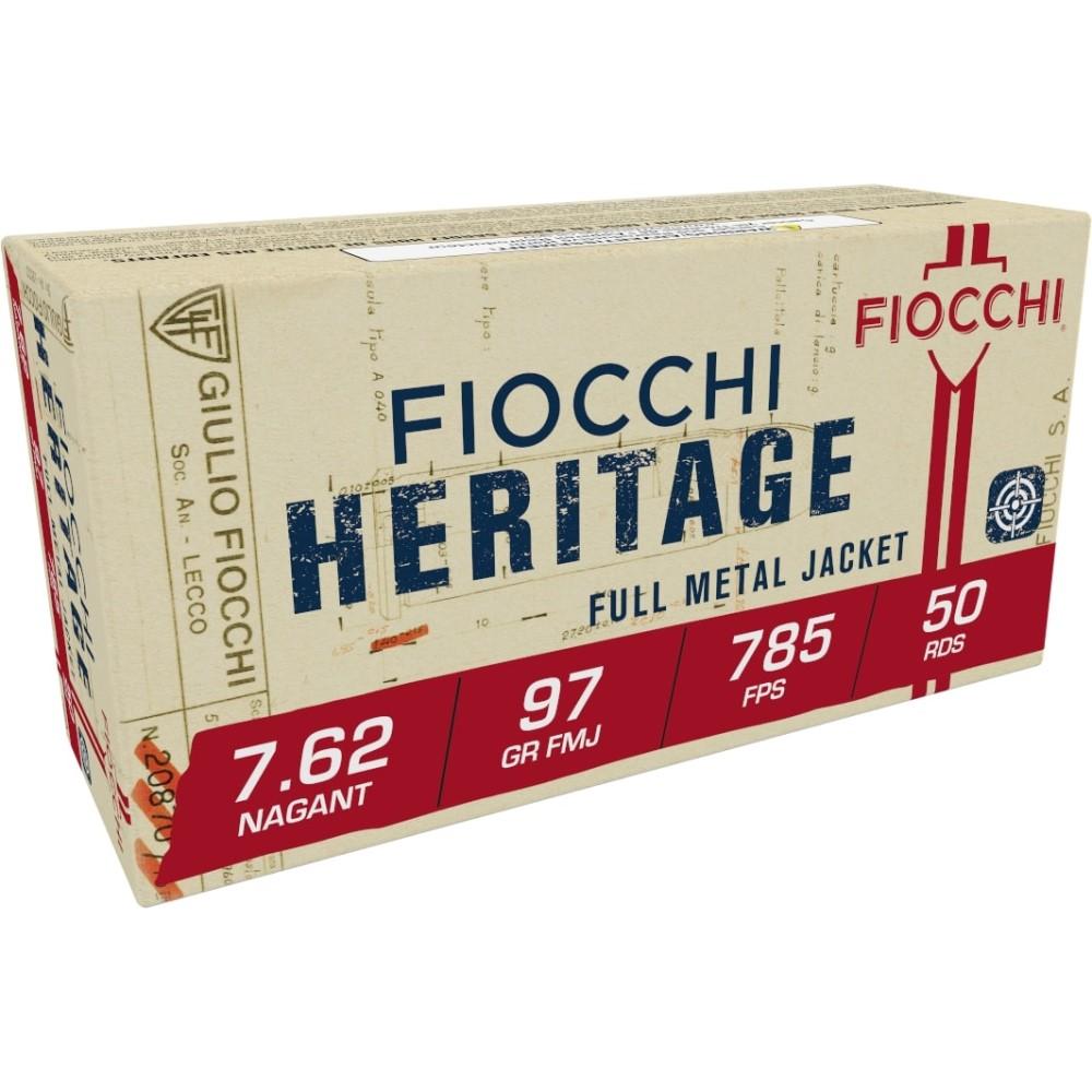 Fiocchi 762A Heritage 7.62x38mmRNagant 97gr Full Metal Jacket 50 Per... - View 2