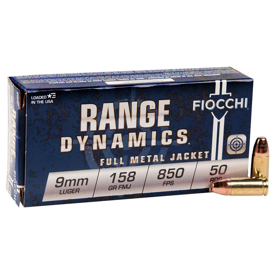 9MM Ammo Fiocchi Shooting Dynamics 115 Grain FMJ 9AP .50 Rounds - View 2
