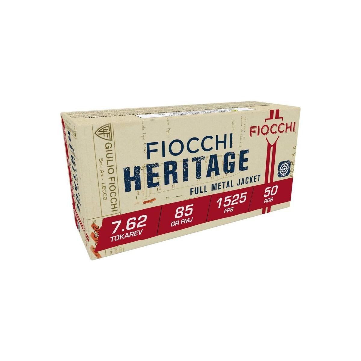 Fiocchi 762TOK Heritage 7.62x25mmTokarev 88gr Full Metal Jacket 50 Per... - View 2