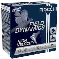 Fiocchi 12HV4 12 Gauge 2.75 in 1.25 oz 4 Shot High Velocity Shells - View 2
