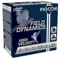 Fiocchi 12HV5 High Velocity 12 Gauge 2.75" 1.25 oz. #5 Shotgun Shells - View 2