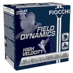 Fiocchi 12 Gauge 2.75" 1.25 oz. #7.5 High Velocity Shotshells - View 2