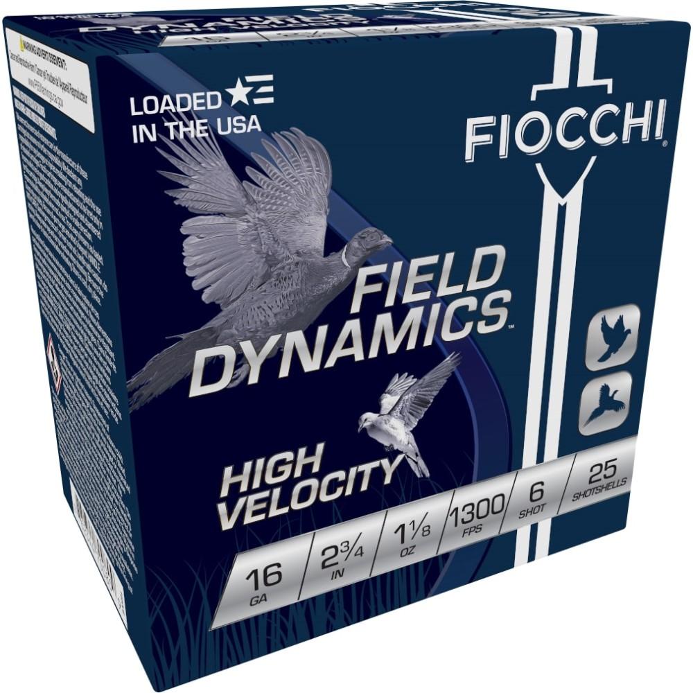 Fiocchi 16HV6 16 Gauge 2.75 in 1 1/8 oz Lead Shot 1300 FPS 25 Rounds - View 2
