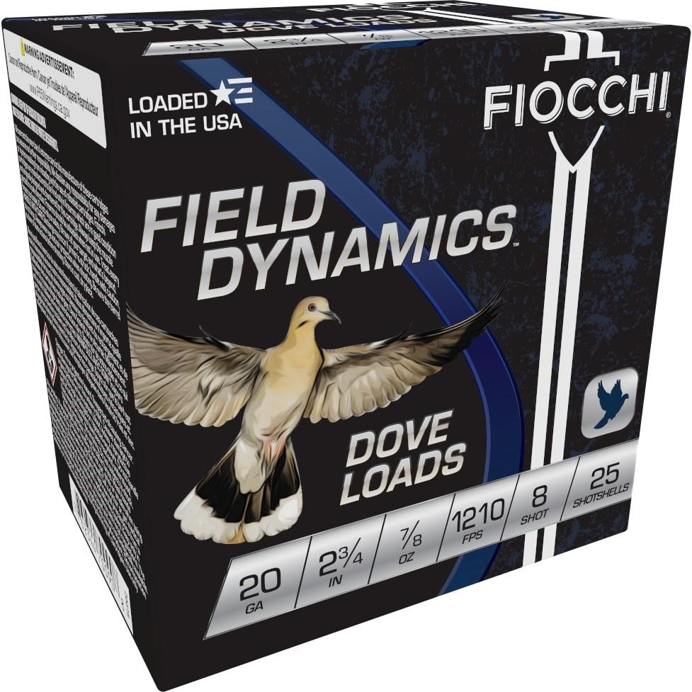 Fiocchi 20GT8 Field Dynamics Dove & Quail 20ga 2.75" 7/8oz #8 25rds - View 2