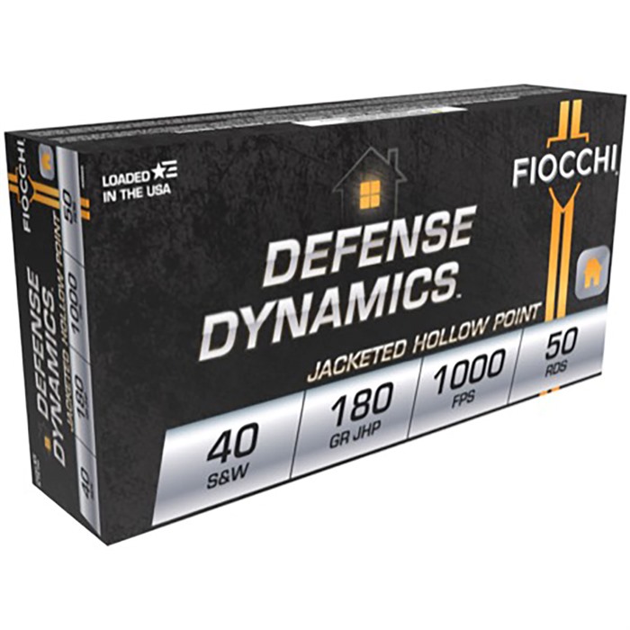 Fiocchi 40SWE Defense Dynamics 40 S&W 180 gr JHP Ammo - View 2