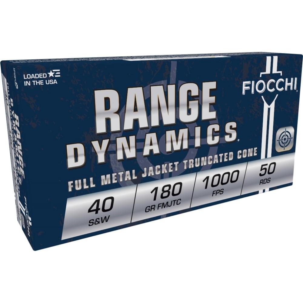 Fiocchi 40SWD Range Dynamics 40 S&W 180gr FMJ Truncated Cone 50/Box - View 2