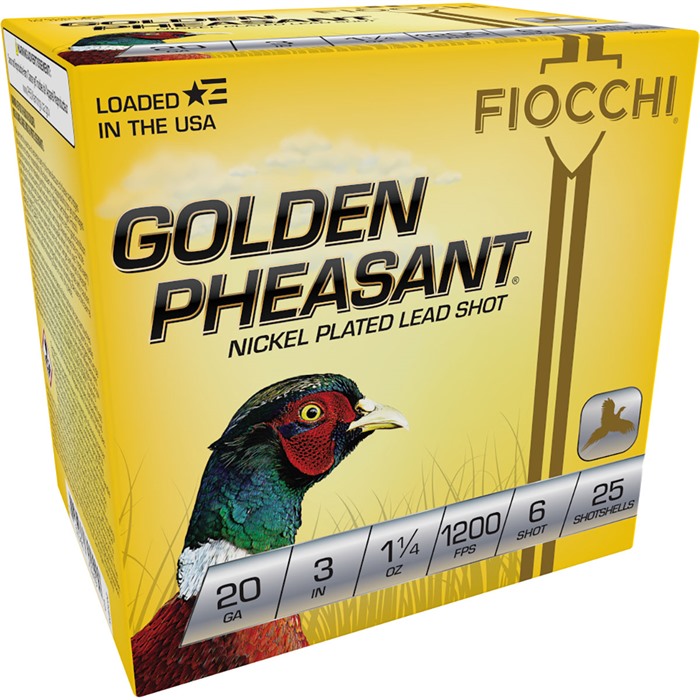 Fiocchi 203GP6 Golden Pheasant Extrema 20 ga. 3" 1 1/4 oz. 6 Shot - View 2