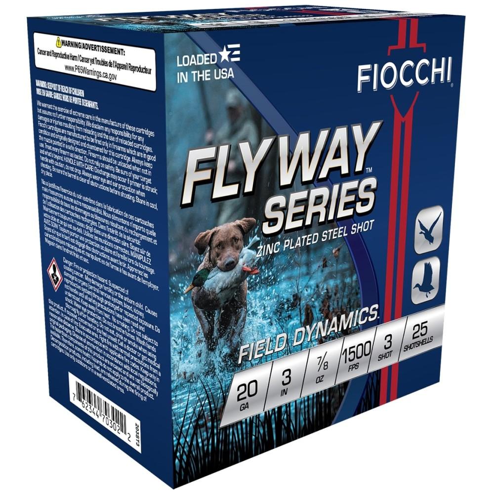 Fiocchi 203ST3 20 Gauge 3 in 7/8 oz #3 Shot 1500 fps 25 Per Box - View 2